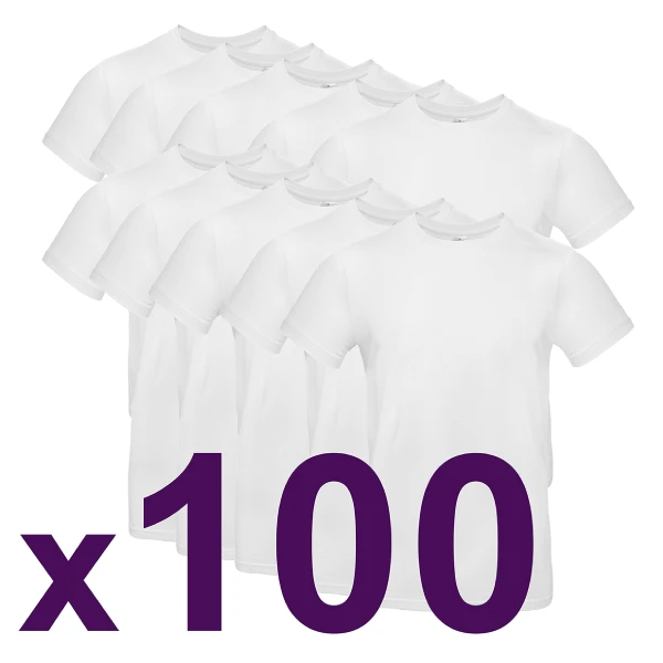 Brand on marquage sûre impression sur lot de t-shirt blanc personnalisé pas cher en quantité prix dégressif tee shirt personnalisé en france lot de tee shirt blanc x100