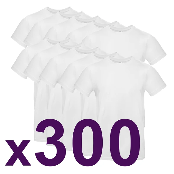 Brand on marquage sûre impression sur lot de t-shirt blanc personnalisé pas cher en quantité prix dégressif tee shirt personnalisé en france lot de tee shirt blanc x300
