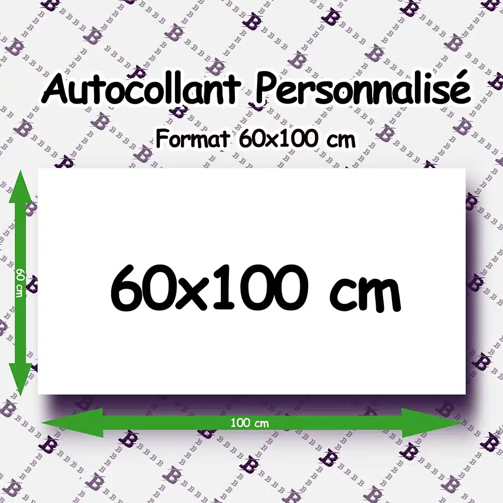 Sticker personnalisé Format 60x100 cm