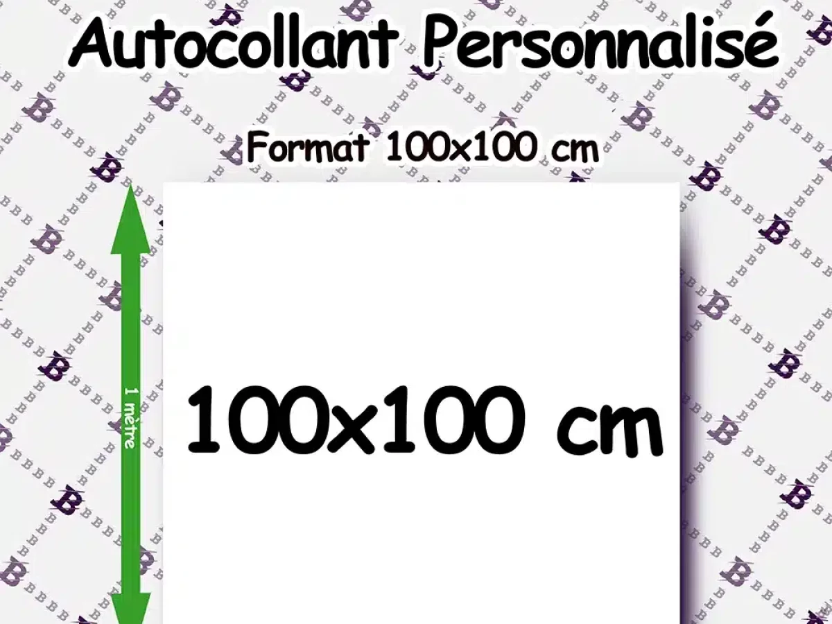 Sticker personnalisé Format 60x100 cm